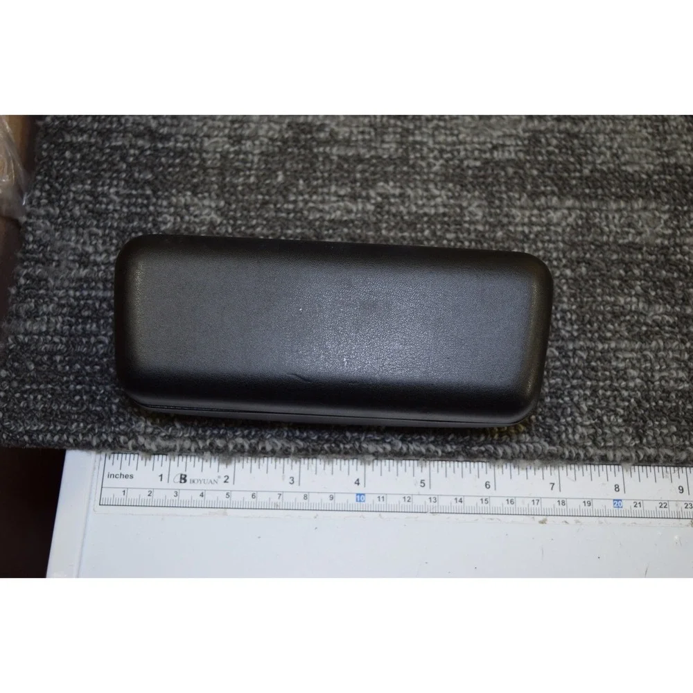 Nike Black Hard Shell Sunglasses Case Swoosh Logo Just Do It Made in Italy